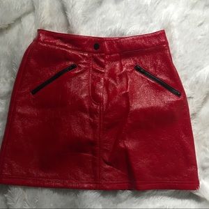 Sexy red skirt